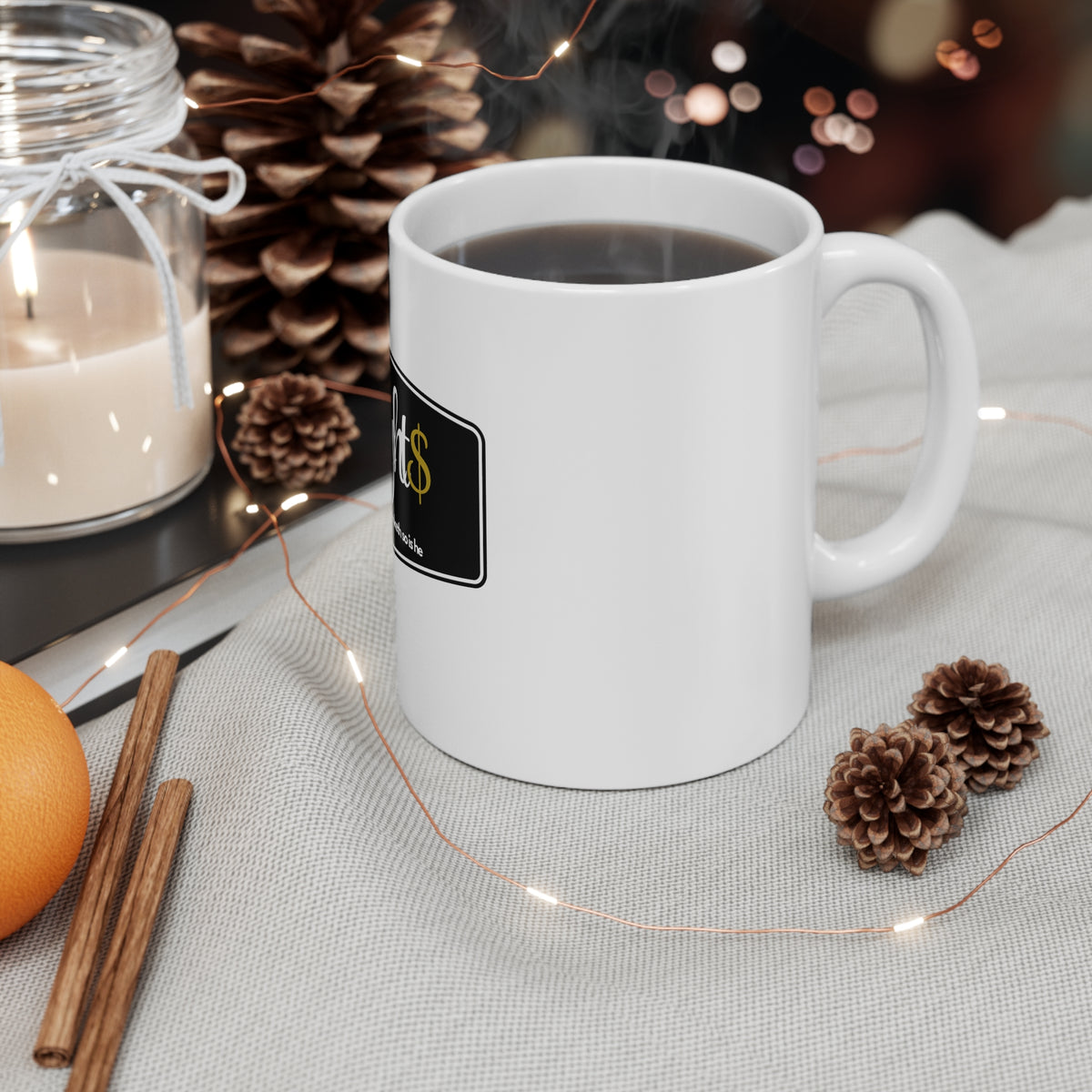 White Ceramic Mug, 11oz